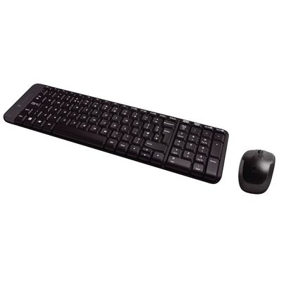 Kit Periferice LOGITECH tastatura si mouse MK220 Black