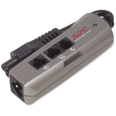 APC Notebook Surge Protector for AC, phone and network lines, 3 pin connection, 100-240V, EMEA