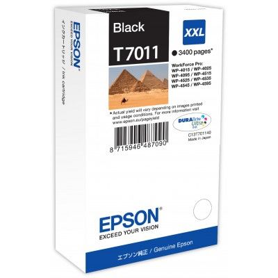 Cartus Imprimanta Epson BLACK C13T70114010 3,4K 63ML ORIGINAL WORKFORCE PRO 4000