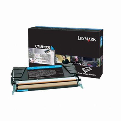 Toner imprimanta Lexmark CYAN C748H2CG 10K ORIGINAL C748DE