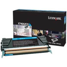 Toner imprimanta Lexmark CYAN X746A2CG 7K ORIGINAL X746DE