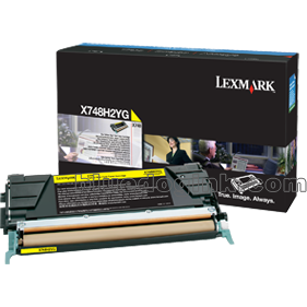 Toner imprimanta Lexmark YELLOW X748H2YG 10K ORIGINAL X748DE