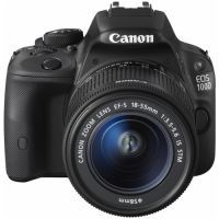 Aparat foto DSLR Canon EOS 100D negru + obiectiv EF-S 18-55mm f/3.5-5.6 Image Stabilization(IS) STM