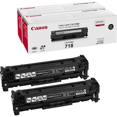 Toner imprimanta Canon TWIN PACK BLACK CRG-718 2X3,4K ORIGINAL LBP 7200CDN