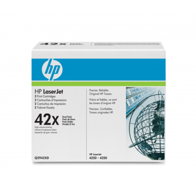 Toner imprimanta HP DUAL PACK NR.42X Q5942XD 2X20K ORIGINAL LASERJET 4250