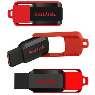 Memorie USB SanDisk Cruzer Switch 8GB USB 2.0 negru rosu