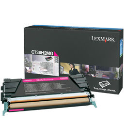 Toner imprimanta MAGENTA C736H2MG 10K ORIGINAL LEXMARK C736N