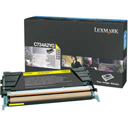 Toner imprimanta Lexmark YELLOW C734A2YG 6K ORIGINAL C734N