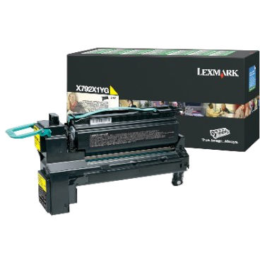 Toner imprimanta YELLOW X792X2YG 20K ORIGINAL LEXMARK X792DE