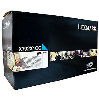 Toner imprimanta Lexmark X792X1CG Cyan Return