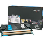 Toner imprimanta Lexmark CYAN C5222CS 3K ORIGINAL C522N