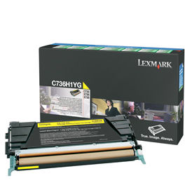 Toner imprimanta Lexmark YELLOW RETURN C736H1YG 10K ORIGINAL C736N