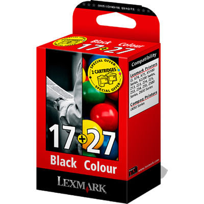 Cartus Imprimanta Lexmark COMBO PACK NR.17 + NR.27 HC 80D2952 ORIGINAL , Z33