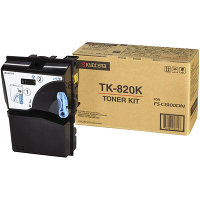 Toner imprimanta BLACK TK-820K 15K ORIGINAL KYOCERA FS-C8100DN