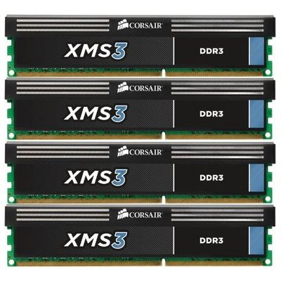 Memorie RAM Corsair XMS3 16GB DDR3 1333MHz CL9 Quad Channel Kit