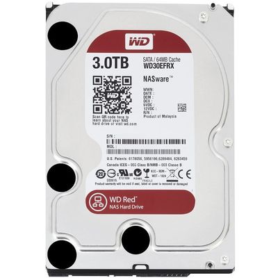 Hard Disk WD Red 3TB SATA-III 5400RPM 64MB