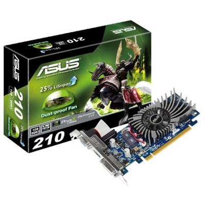 Placa Video Asus GeForce 210 1GB DDR3 64-bit low profile