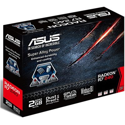 Placa Video Asus Radeon R7 240 2GB DDR3 128-bit Low Profile Bracket