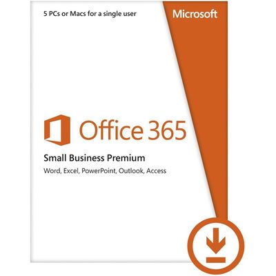 Microsoft Licenta Electronica Office 365 Small Business Premium, 1 user, 5 PC, All Languages, FPP
