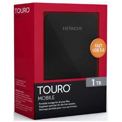 Hard Disk Extern Hitachi Touro Mobile 1TB 2.5 inch USB 3.0 Black