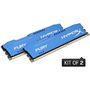 Memorie RAM HyperX Fury Blue 8GB DDR3 1600 MHz CL10 Dual Channel Kit