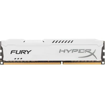 Memorie RAM HyperX Fury White 16GB DDR3 1600 MHz CL10 Dual Channel Kit
