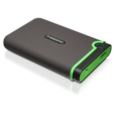 Hard Disk Extern Transcend StoreJet 25M3 2.5 500GB Black-green USB 3.0
