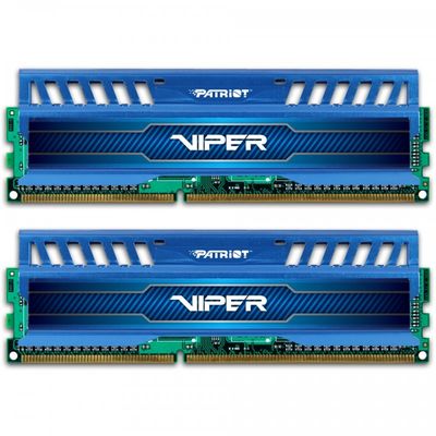 Memorie RAM Patriot ViperX 3 Sapphire Blue 8GB DDR3 1600MHz CL9 Dual Channel Kit 1.5v