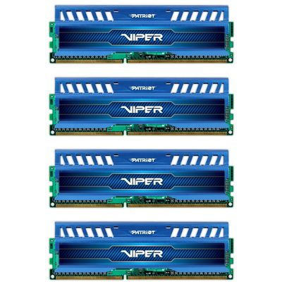 Memorie RAM Patriot Viper 3 Blue 32GB DDR3 1600MHz CL10 Quad Channel Kit