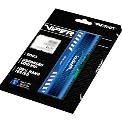 Memorie RAM Patriot ViperX 3 Sapphire Blue 32GB DDR3 1866MHz CL10 Quad Channel Kit 1.5v