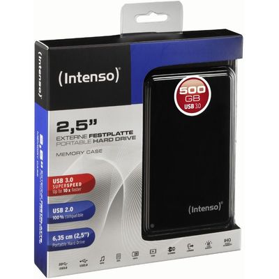 Hard Disk Extern Intenso Memory Case 500GB USB 3.0 black