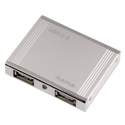 Hub USB HAMA Aluminium silver