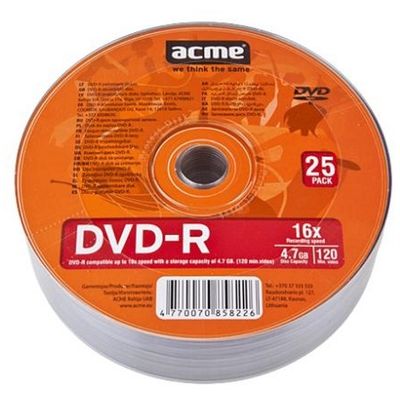 DVD-R 4.7GB 16x shrink 25 buc