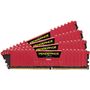 Memorie RAM Corsair Vengeance LPX Red 16GB DDR4 2400MHz CL14 Quad Channel Kit