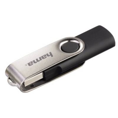 Memorie USB HAMA Rotate 8GB USB 2.0 Black-Silver