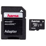 Card de Memorie HAMA Micro SDXC 64GB Clasa 10 + Adaptor SD, 108077