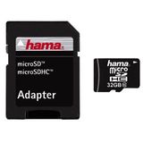 Card de Memorie HAMA Micro SDHC 32GB Clasa 10 + Adaptor SD, 108089