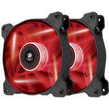 Ventilator Air Series AF120 LED Red Quiet Edition High Airflow 120mm Fan - Twin Pack