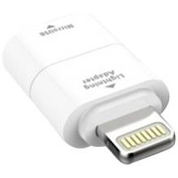Accesoriu GSM Kit Adaptor incarcare microUSB - Lightning MILIADPWH White