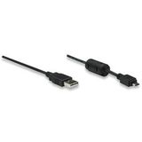 MANHATTAN Cablu date USB M - micro USB M, 1.8, negru