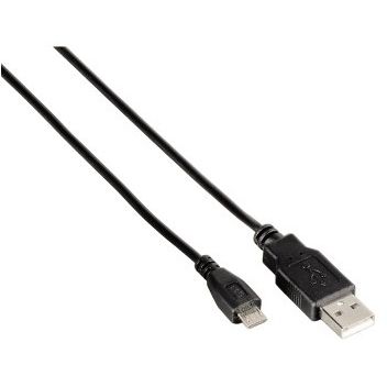 HAMA USB Male la microUSB Male, 1.45 m, Black, 104832