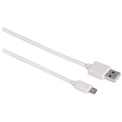 HAMA USB Male la microUSB Male, 1 m, White