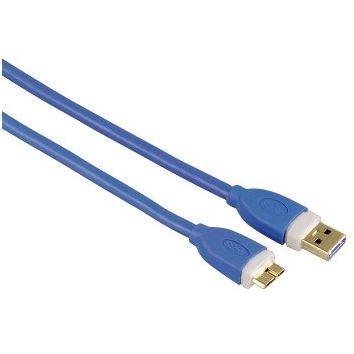 HAMA Cablu date USB M - micro USB M, 1.8m, albastru, 39682