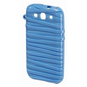 HAMA Protectie pentru spate Musubo Rubber Band Blue pentru Galaxy S3