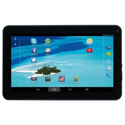 Tableta Mediacom SmartPad 10.1 S2, 10.1 inch MultiTouch, Cortex A7 1.2GHz Quad Core, 1GB RAM, 8GB flash, Wi-Fi, Bluetooth, 3G, Android 4.2, Grey