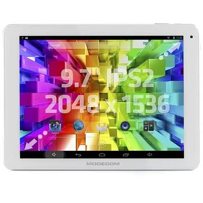Tableta Modecom FreeTAB 9707 IPS2 X4+, 9.7 inch IPS MultiTouch, Cortex A9 Quad Core 1.6GHz, 2GB RAM, 16GB flash, Wi-Fi, Bluetooth, Android 4.2, white