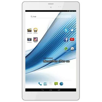 Tableta Mediacom SmartPad 8.0 HD iPro810 3G, 8 inch IPS MultiTouch, Intel Z3735G, 1.33GHz Quad Core, 1GB RAM, 16GB flash, Wi-Fi, Bluetooth, 3G, GPS, Android 4.4.2, white