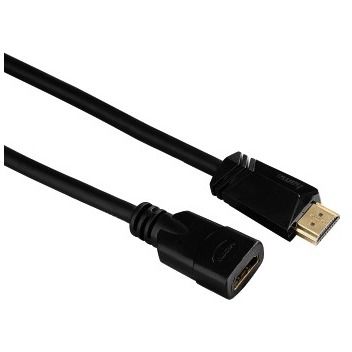 HAMA HDMI Male - HDMI Female, v1.4, 3m, Ethernet, negru, 122121