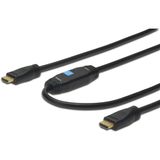 HDMI Male - HDMI Male, v1.4, 15m, amplificare, negru
