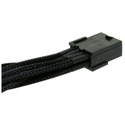 NZXT Cablu alimentare PCI-E 6+2 pini - 6 pini 25cm Negru